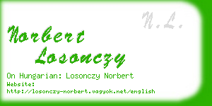 norbert losonczy business card